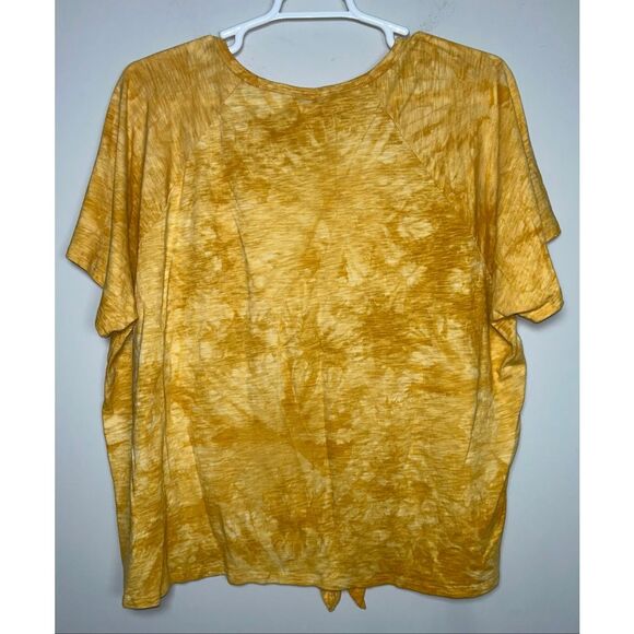Terra & Sky tie dye yellow t shirt size 3x C26-13 - Picture 2 of 3